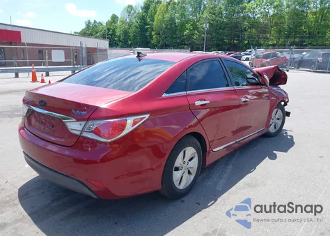 2014 Hyundai Sonata Hybrid z USA, uszkodzony, nr VIN KMHEC4A43EA116425
